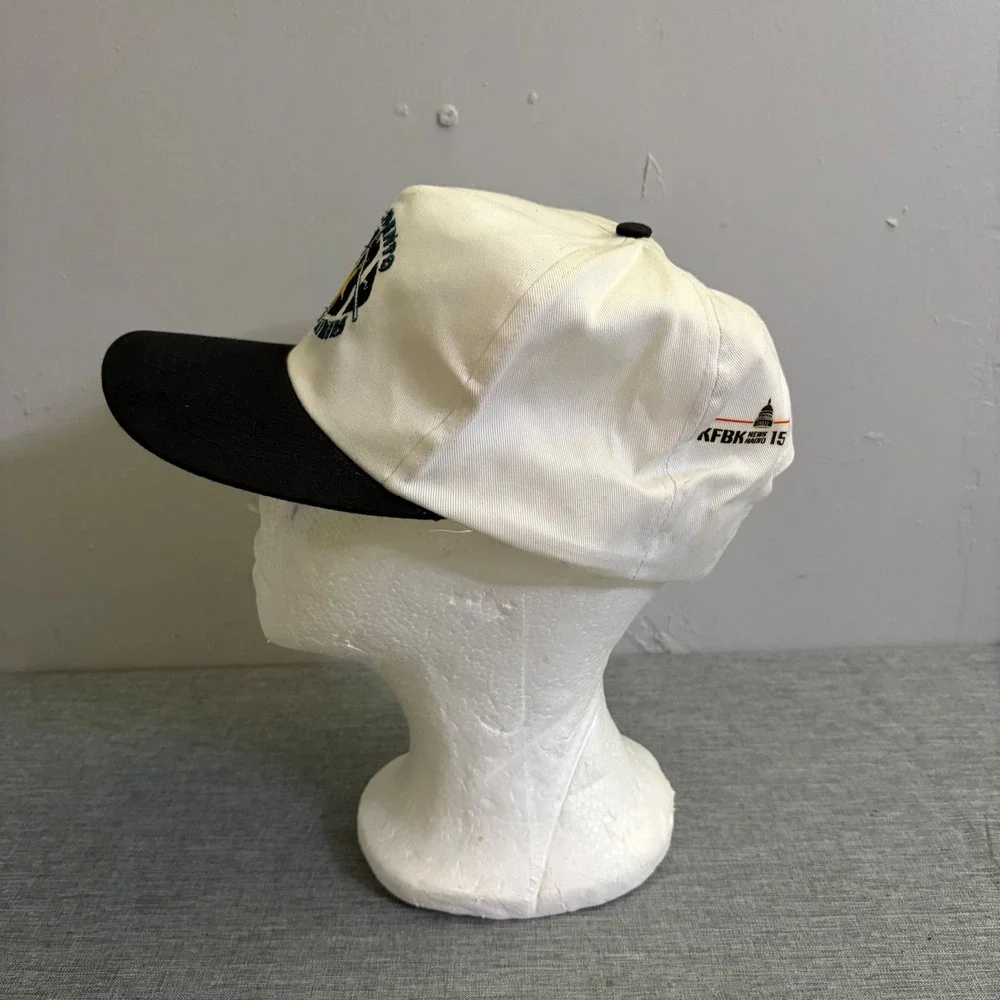 Vintage‎ Sacramento Gold Miners Hat Mens OSFA White Black CFL Carl's Jr Snapback
